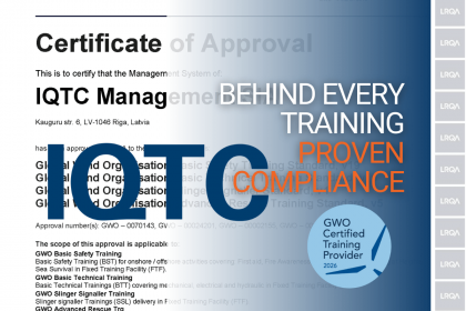 Сертификат соответствия стандартам GWO