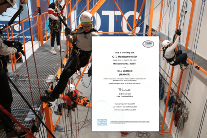 Rope access training process